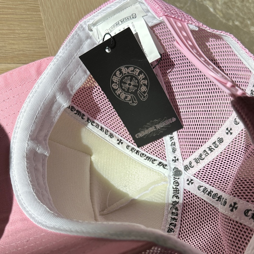 NWT Chrome Hearts Baby Pink Trucker Hat - Picture 5 of 6